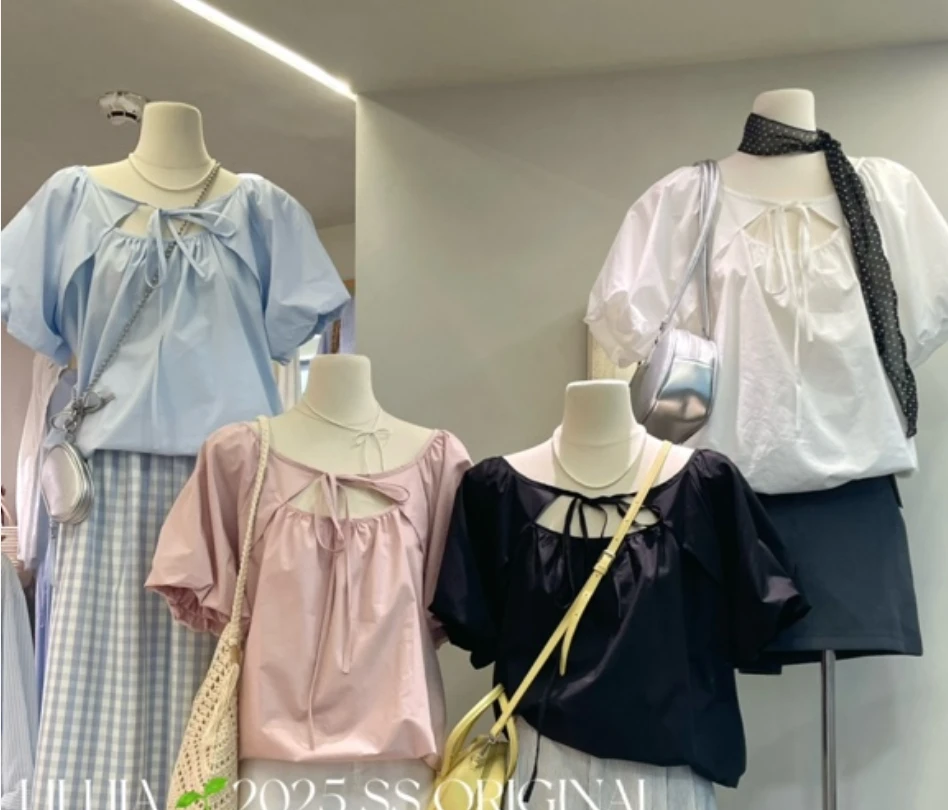 【不藏肉大码女装 清仓秒杀十九】粉色 胸口绑带上衣 宽松 大码