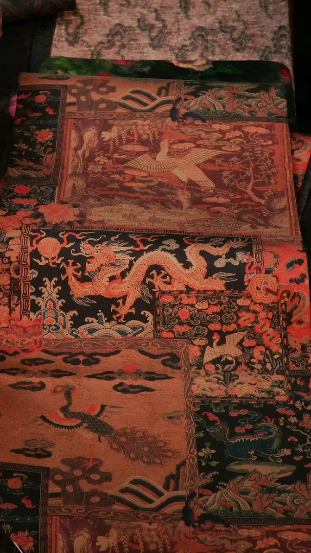 布艺F**G定做尺寸50+50豆腐块正反面龙凤，高15