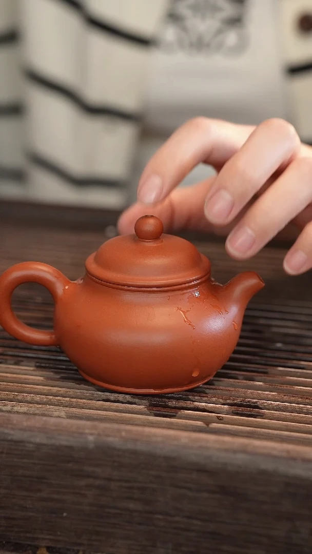 茶壶紫砂全手 滴子裂 口线裂 140cc