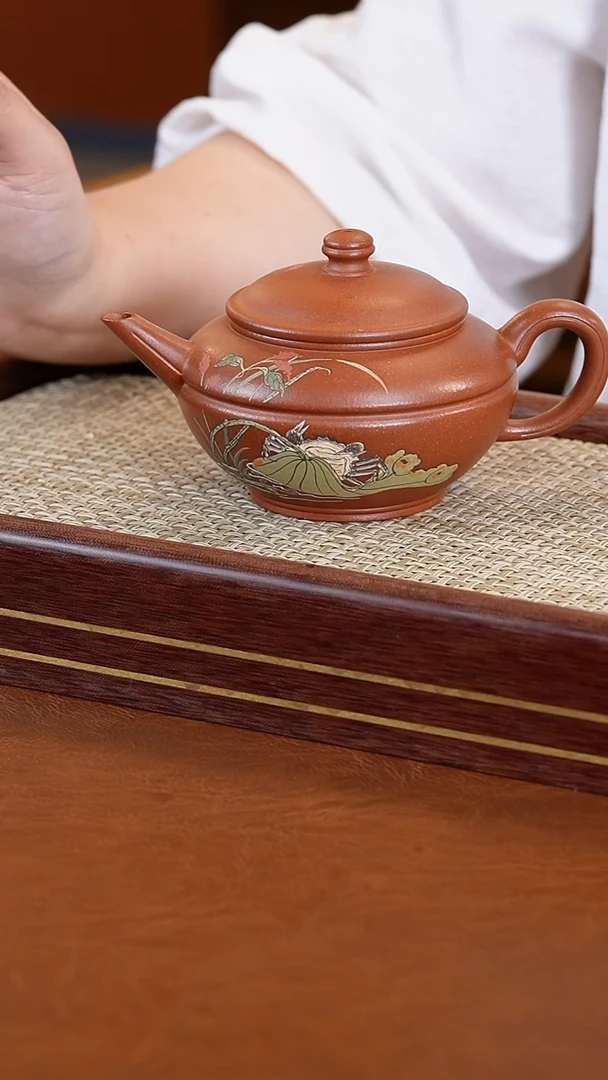 茶壶紫砂李能发沉香泥水平合欢壶