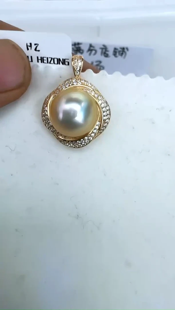 【闪购商品】海水珍珠颈饰银S925镶嵌吊坠