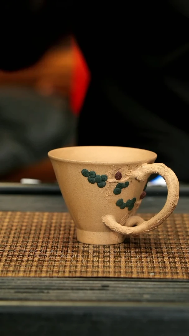 【闪购商品】紫砂茶壶XS37松趣斗笠杯