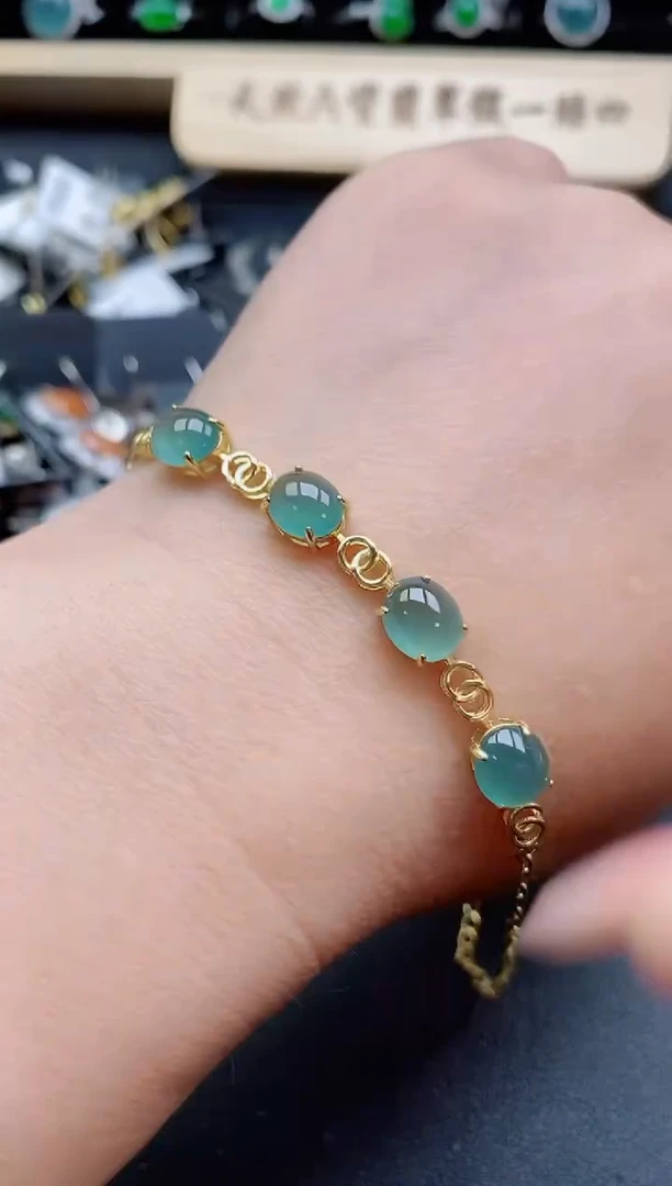 银S925镶嵌戒指翡翠1