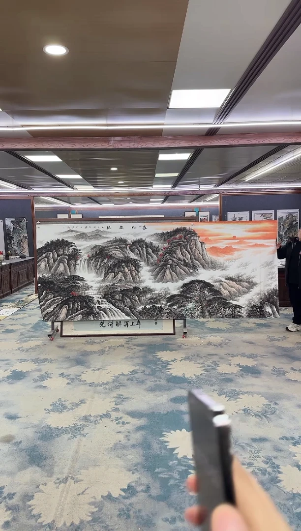 国画一**人W-王红兵-大丈二-山水国画