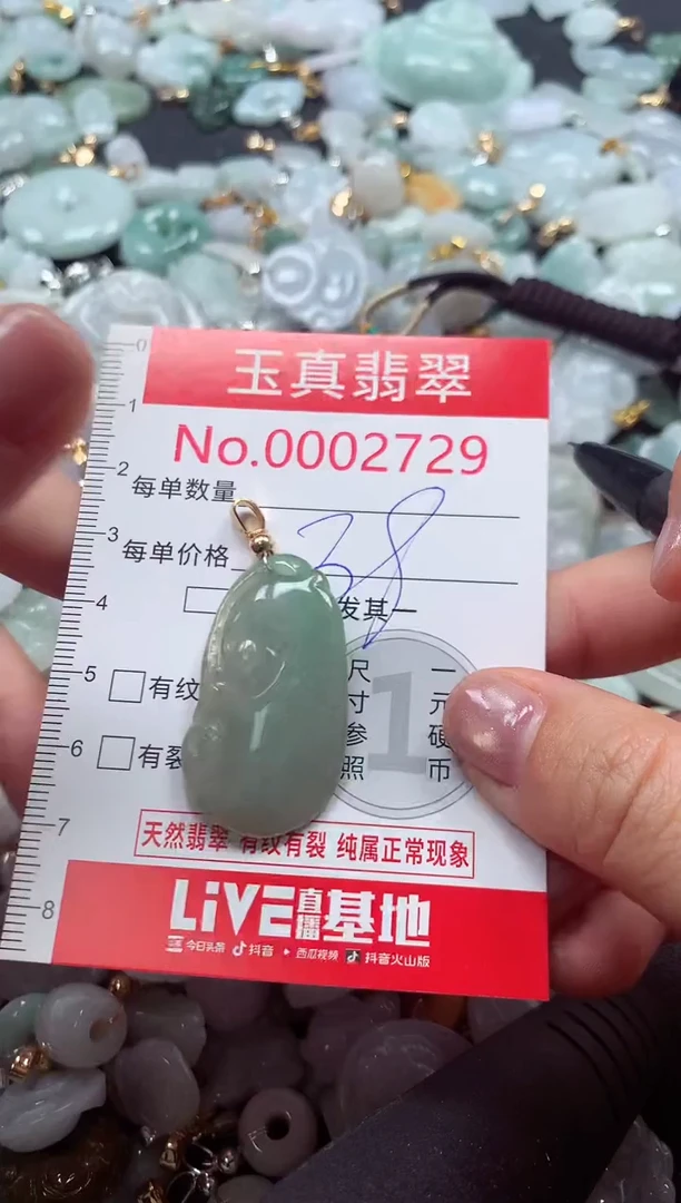吊坠(不含链)未镶嵌翡翠2729