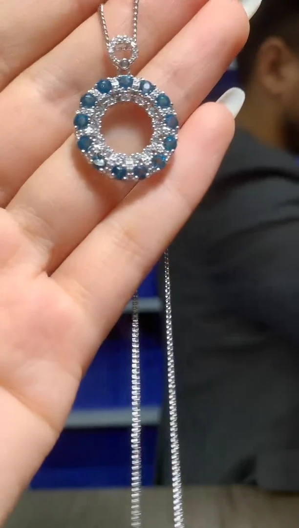 吊坠(赠链)银S925镶嵌托帕石【宝石世家严选】