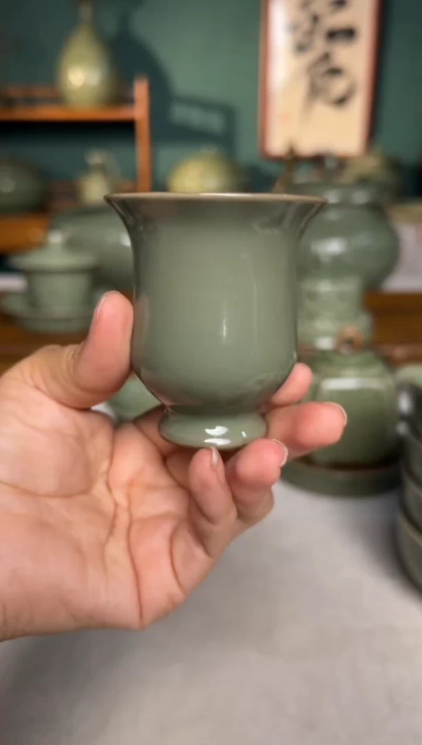 其他纯手工秘色花神闻香杯微瑕福利