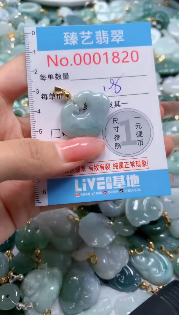翡翠未镶嵌颈饰1820