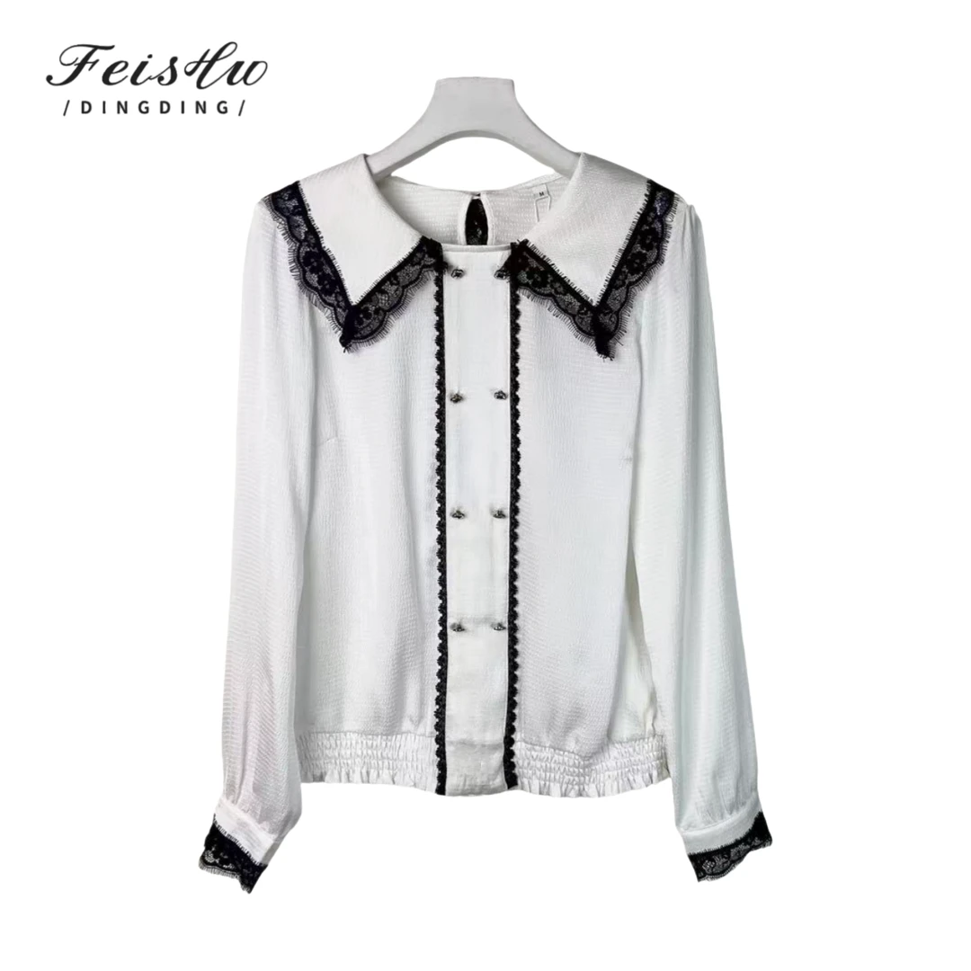 S054衬衫上衣小香风显瘦气质高腰时尚学院风211C2054