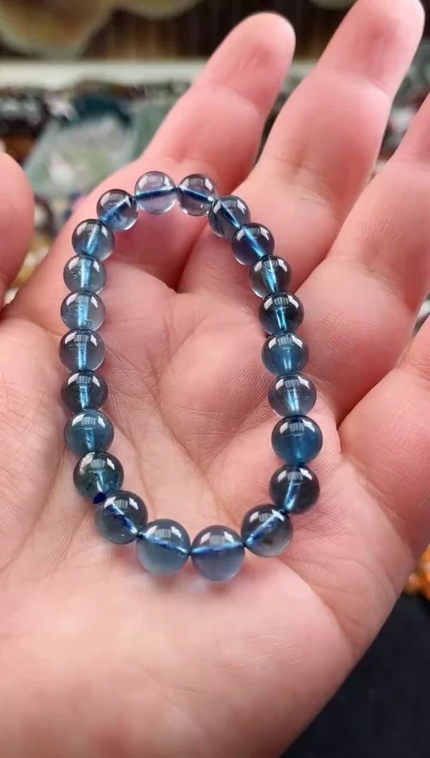 【闪购商品】海蓝宝石手链银S925镶嵌天铭023