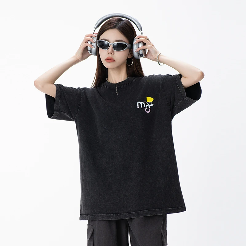 MRJ周杰伦原创品牌【分裂】MRJlogo彩色压胶TEE3D立体情侣同款