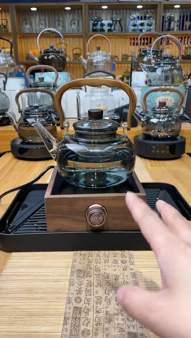 1实木单炉方形+圆润壶