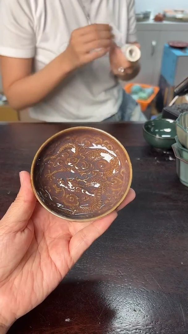 龙泉云间青瓷小米茶器
