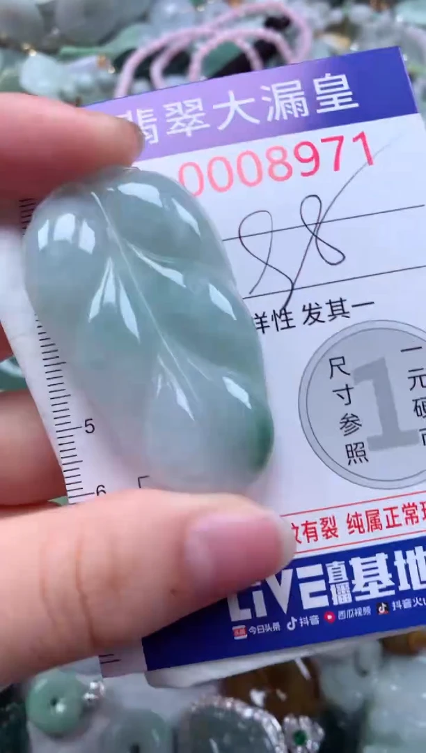 翡翠未镶嵌吊坠(不含链)8971