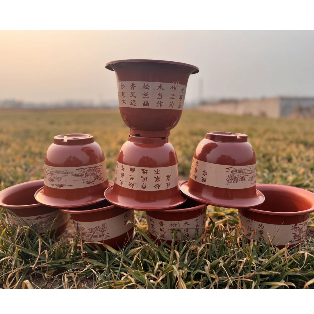 加厚花盆仿陶瓷果树花盆加厚树脂盆绿植花盆批发