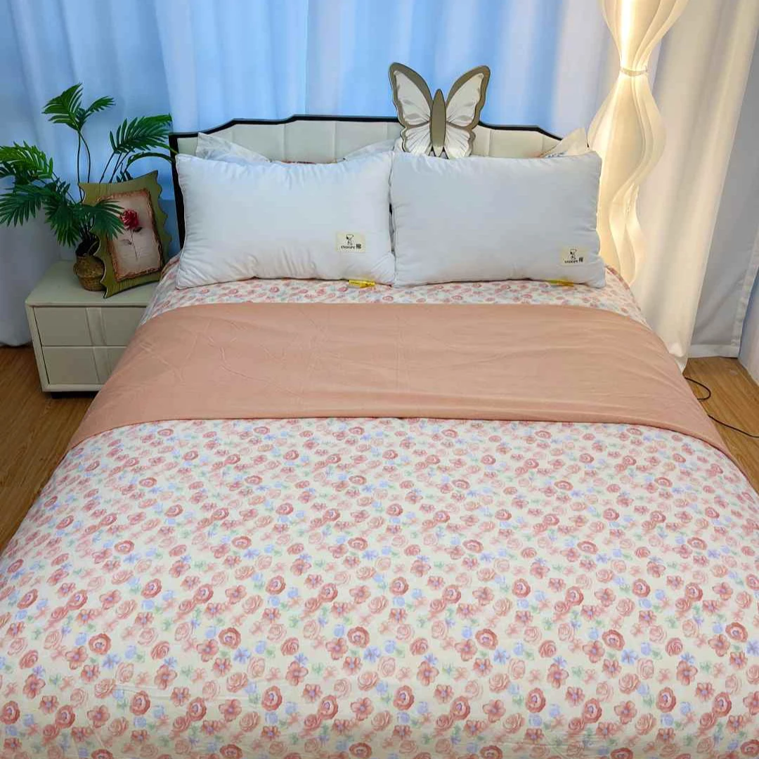 双人被套 2*2.3米新款 斜纹暖绒 柔软亲肤【玫瑰花海】