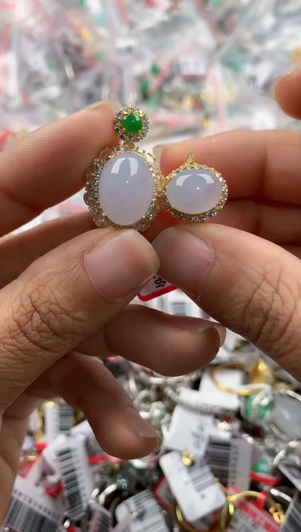 银S925镶嵌戒指翡翠333                5