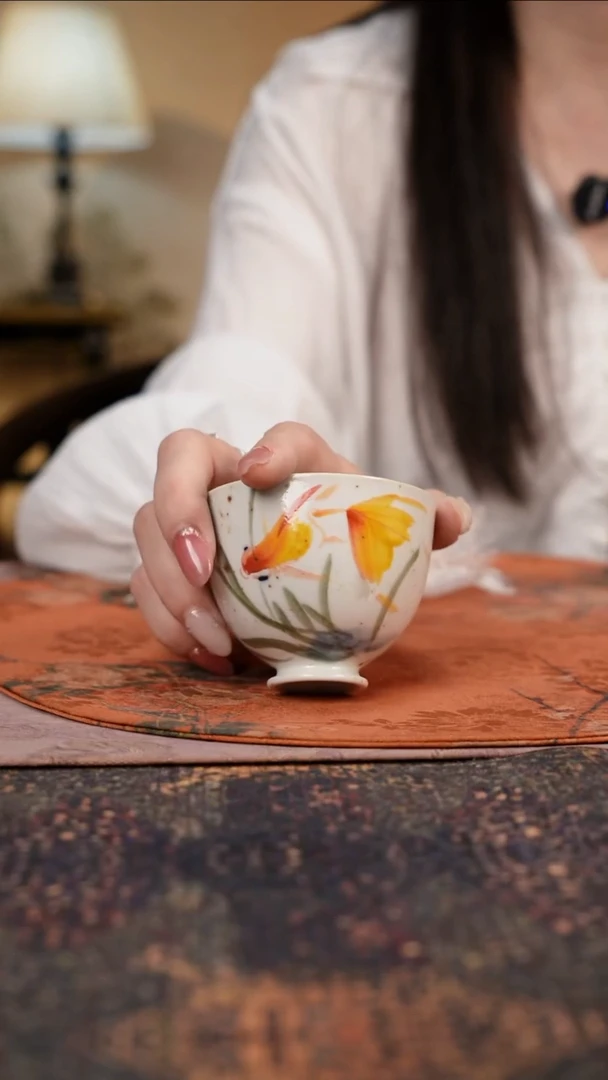 杯景德镇陶瓷杯碗柴烧多人