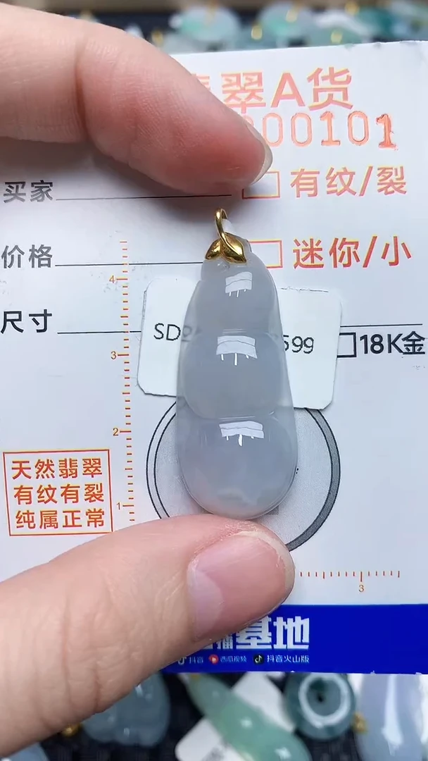 【闪购商品】翡翠颈饰18K金镶嵌8767868767