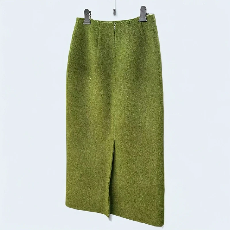 韩国东大门新款高腰显瘦百搭A字女中长款裙子