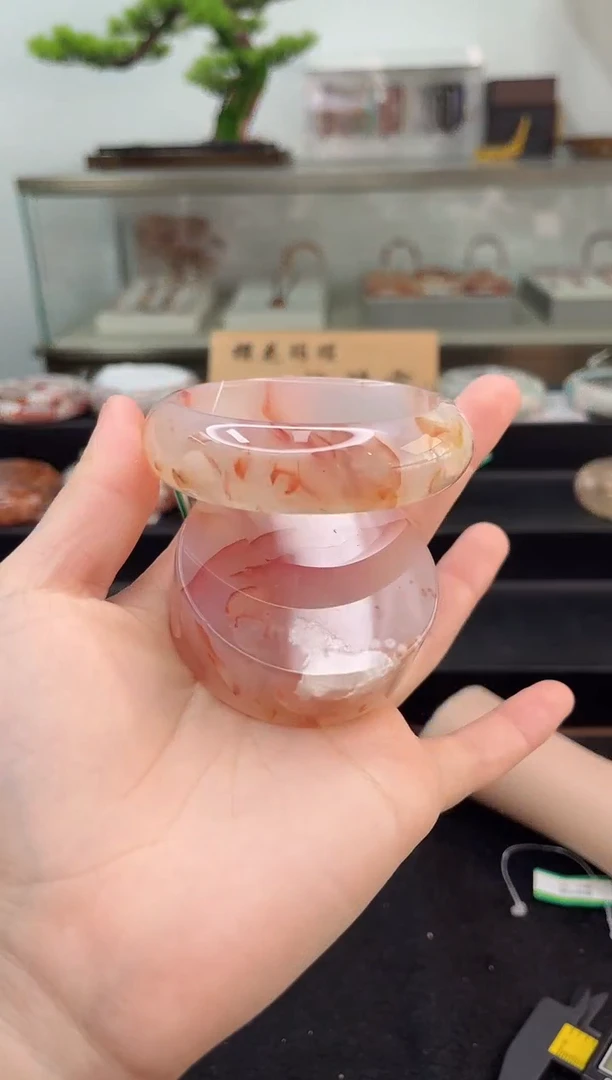 未镶嵌手镯石英质玉57圈口（赠品镯心）2s411