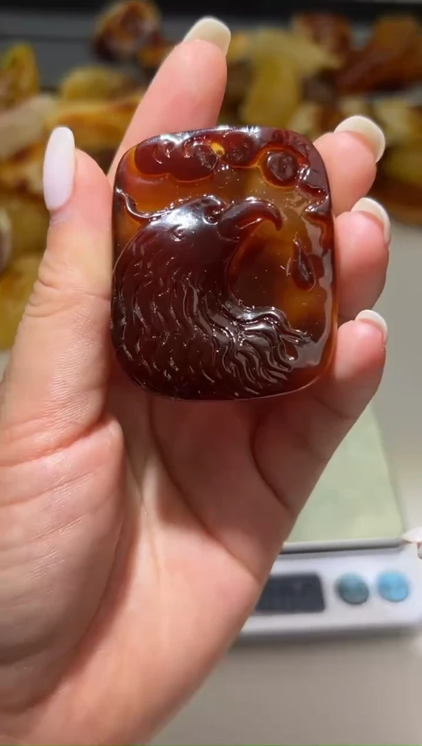 裸石琥珀未镶嵌琥珀蜜蜡吊坠