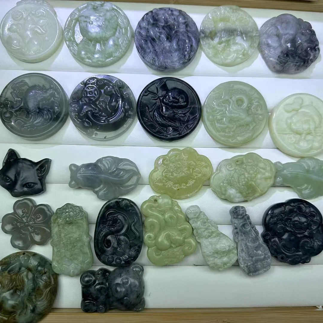 岫玉雕刻雕刻件多样性发货（直播间扣号）