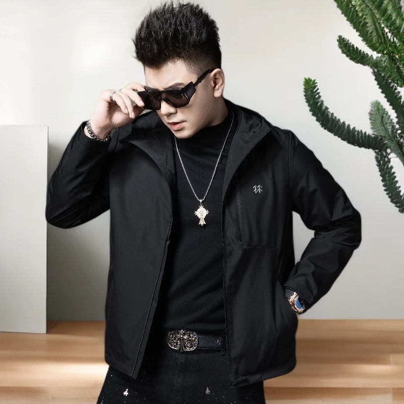 诺顿雷斯新款连帽冲锋衣外套男士秋季潮流休闲防风夹克男款上衣