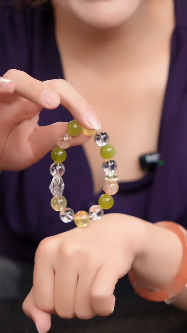 未镶嵌摆件水晶多宝手链026