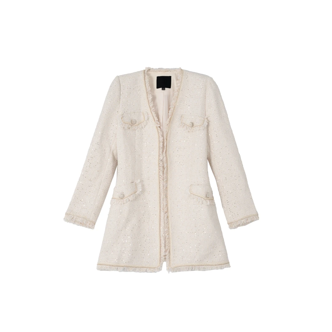 【千颂妮专属】她翼冬季小香风外套粗花呢设计师气质ZF5343333430