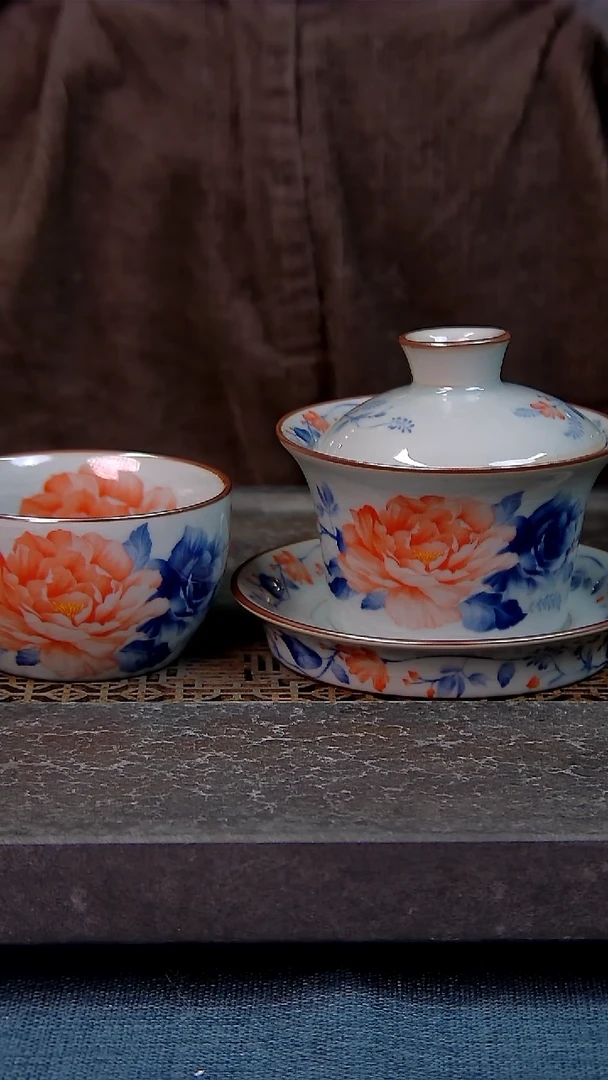 简装家用款件套 老陶泥开片纹陶瓷茶具