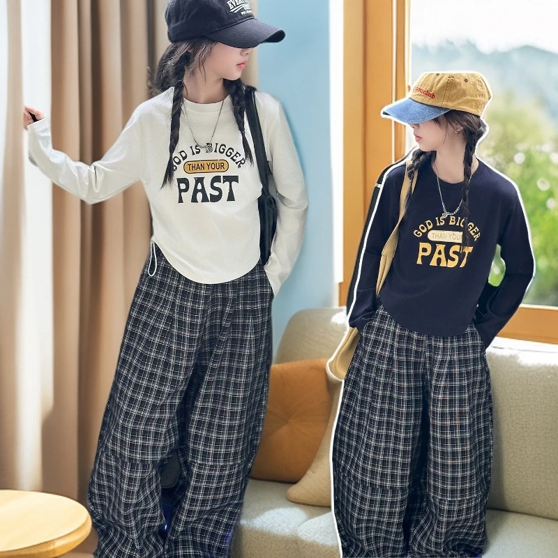 女童秋装套装2025新款儿童洋气时髦卫衣两件套中大童秋装时尚