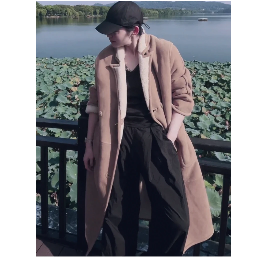 男女同款 美利奴羊毛 羊皮大衣外套 WT1187