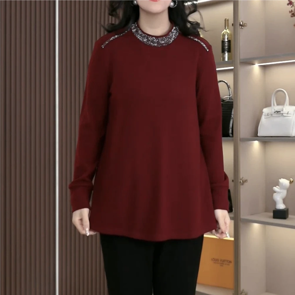 大码女装秋季新款气质休闲舒适时尚百搭上衣ZSX25A0176