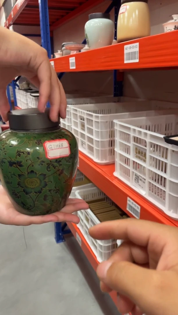 瓷片瓷心匠物直播间福利茶叶罐