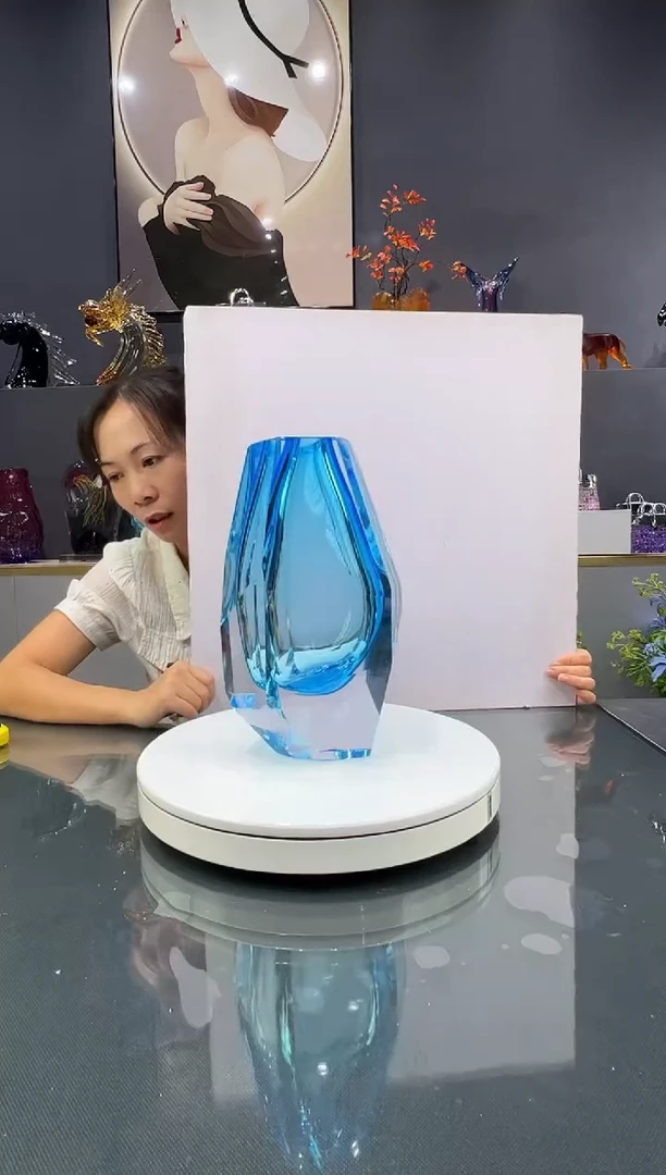 琉璃水晶琉璃花瓶1个