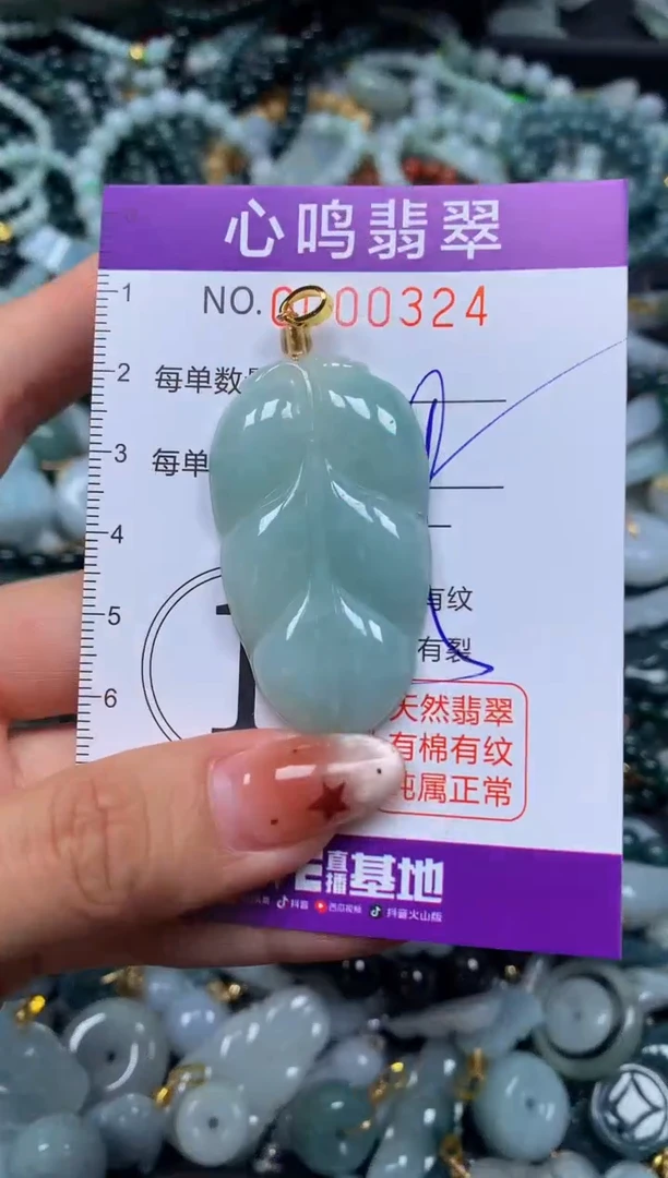 翡翠未镶嵌颈饰闪购00324