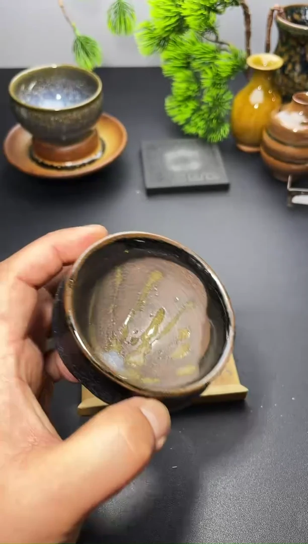 茶盏157 建盏叶紫