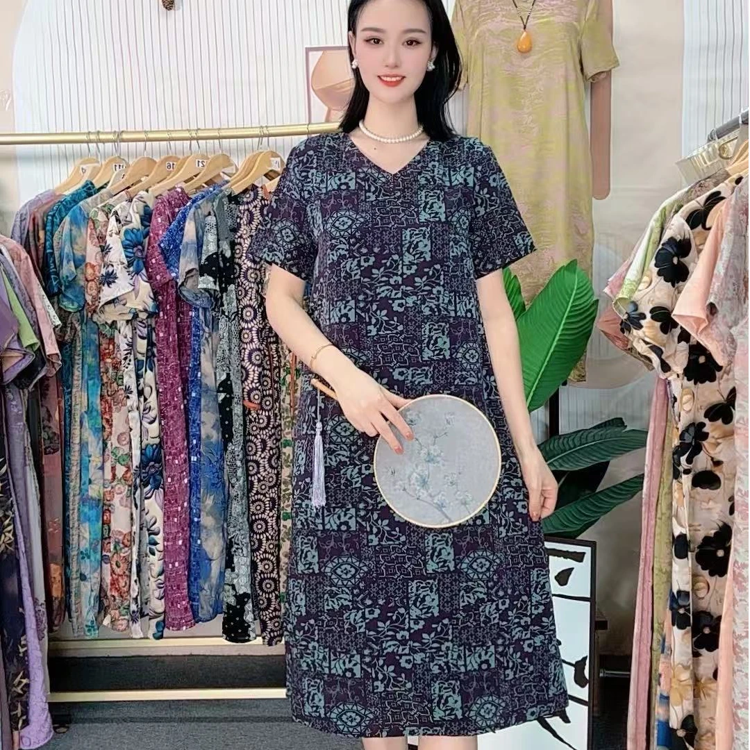 114福利夏季宽松连衣裙女装连衣裙中长款A字裙123