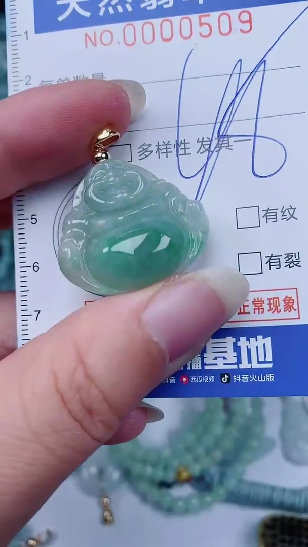 翡翠未镶嵌颈饰00000509