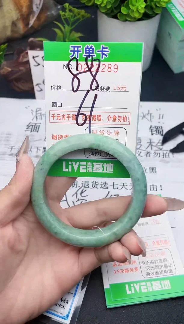 未镶嵌手镯翡翠89天然翡翠A货