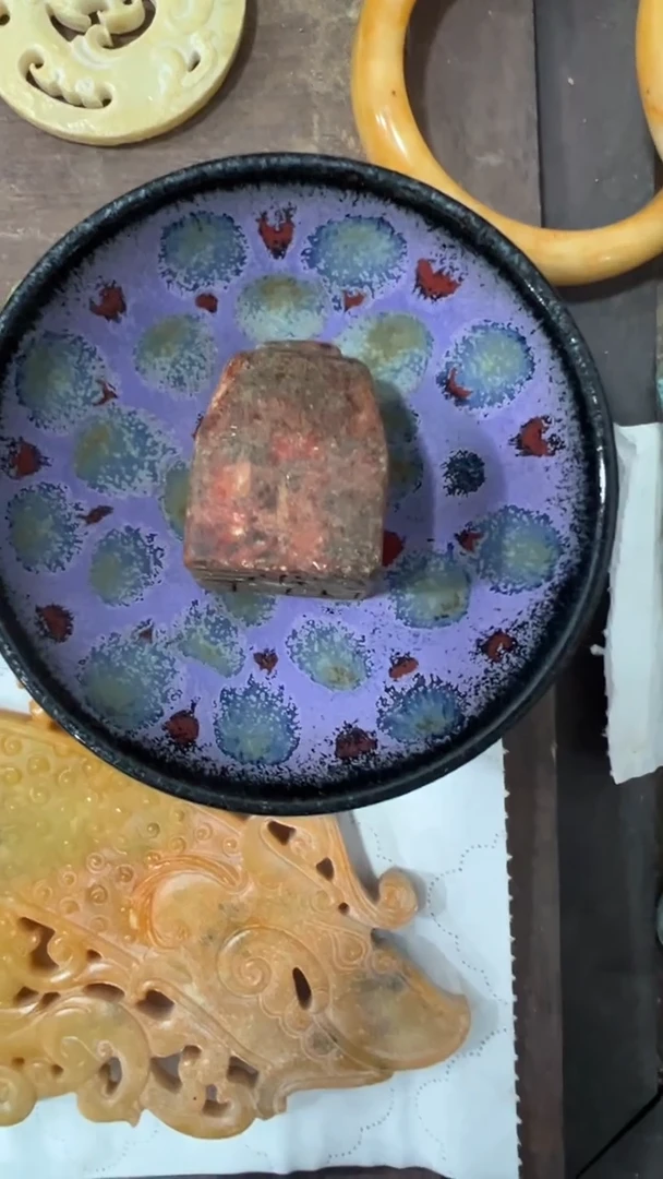 瓷片手工，手绘，瓷器