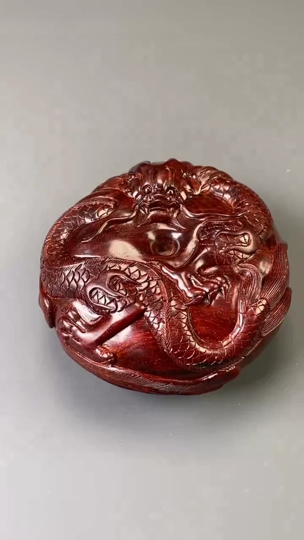檀香紫檀（小叶紫檀）把件印度小叶紫檀 龙凤