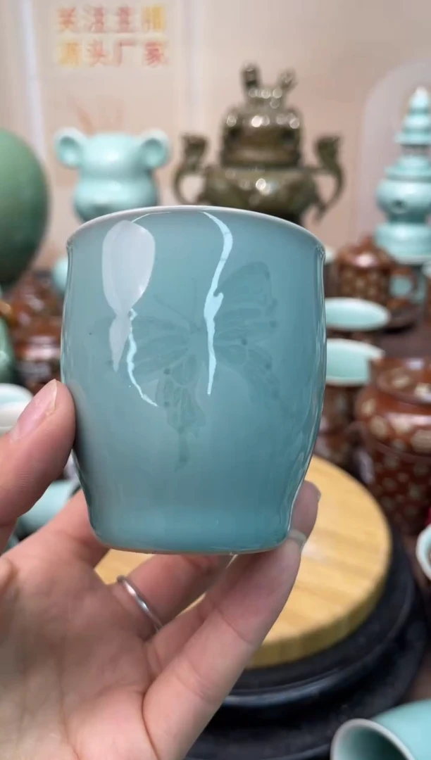 瓷全手特价福利 微瑕 慧仙青瓷