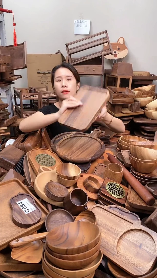 木  南美胡桃木长方盘25*18*2cm