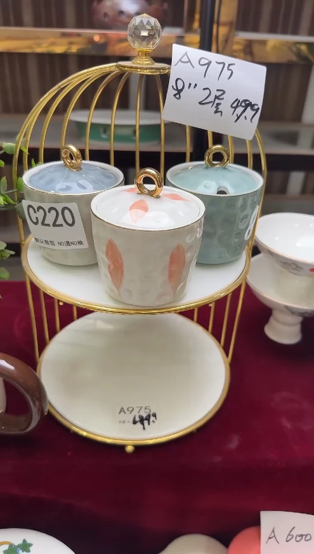 摆件陶C220-3个   库存微瑕陶瓷餐具