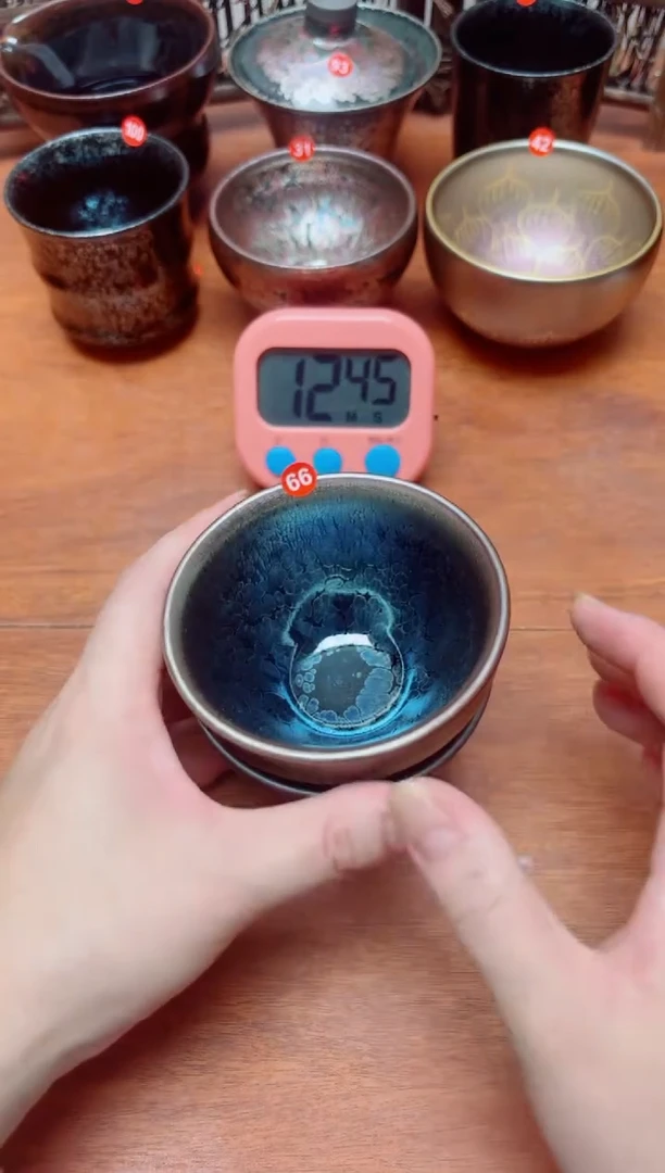 茶盏66号2个建盏工匠茶器