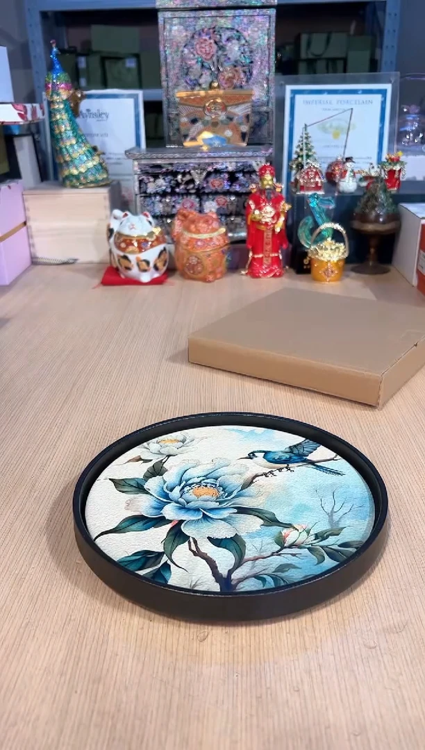 【闪购商品】杯85蓝鸟圆形吸水干泡台