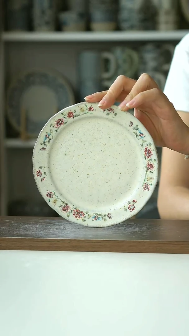 Hitable粉黛甜品盘16cm@4-2@
