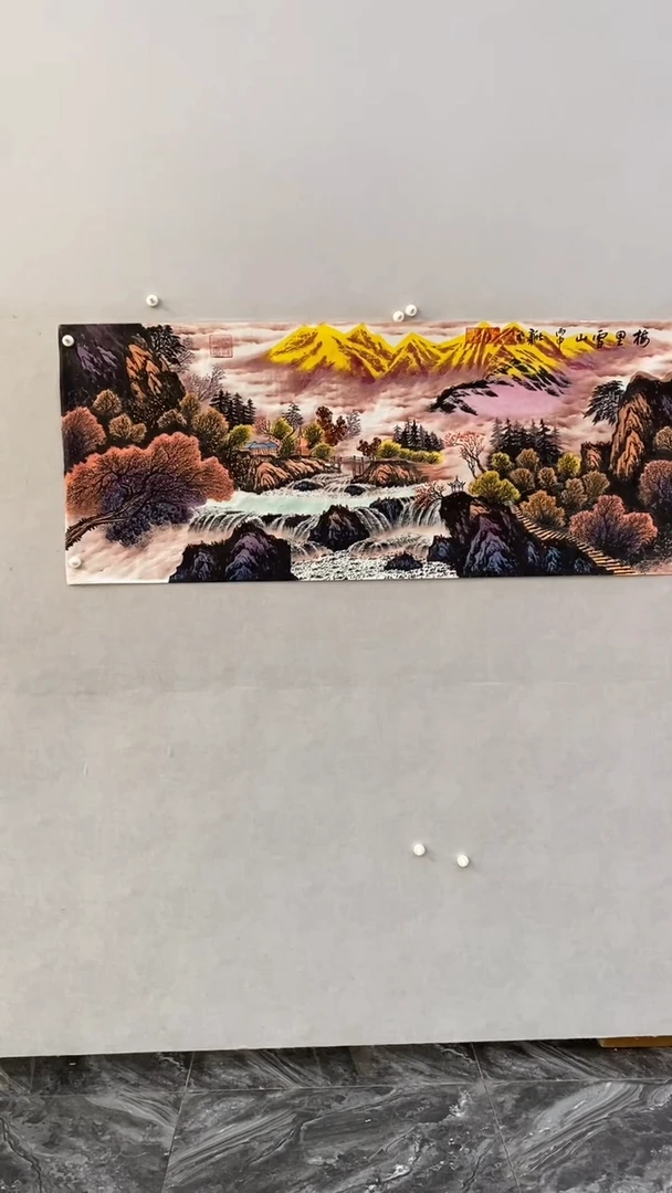 国画李新社梅里雪山